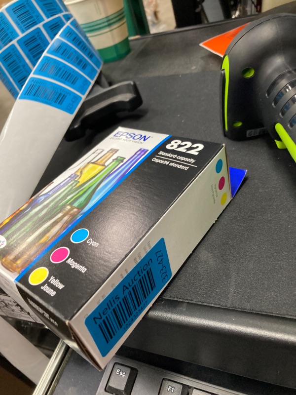 Photo 2 of 
EPSON 822 DURABrite Ultra Ink Standard Capacity Black & Color Cartridge Combo Pack (T822120-BCS) Works with WorkForce Pro WF-3820, WF-3823, WF-4820,...