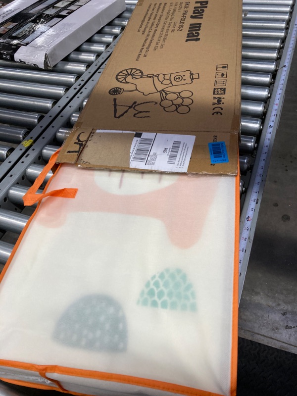 Photo 1 of UANLAUO Foldable Baby Play Mat, Extra Large Waterproof Activity Playmats for Babies,Toddlers, Infants, Play & Tummy Time, Foam Baby Mat for Floor with Travel Bag (Bear(71x59x0.4inch)) 71x59x0.4 Inch Bear