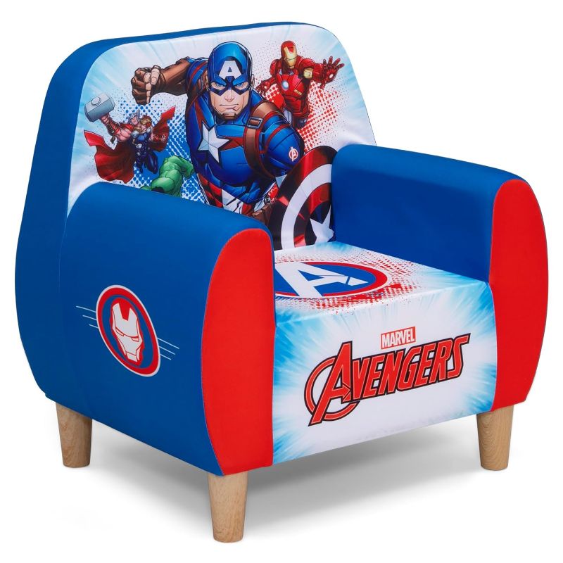 Photo 1 of 
Delta Children Marvel Avengers Foam Chair for Kids, Blue