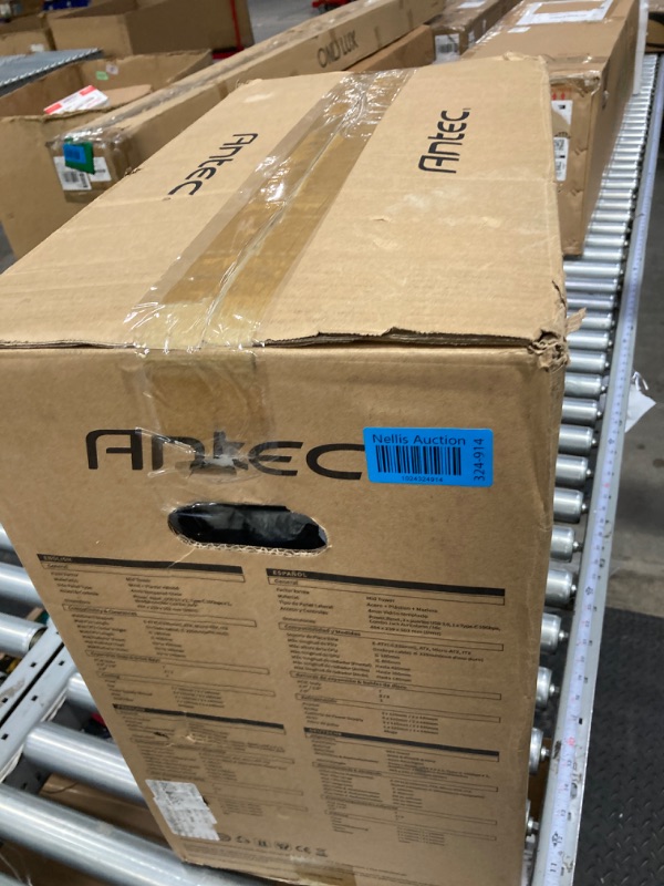 Photo 1 of Antec Flux Wood, 5 x PWM Fans Included, High-Airflow Front Panel with Walnut Wood, Type-C, 420mm Radiator & Back Connect Motherboard Support, Up to 9 Fans Simultaneously, Mid-Tower E-ATX PC Case