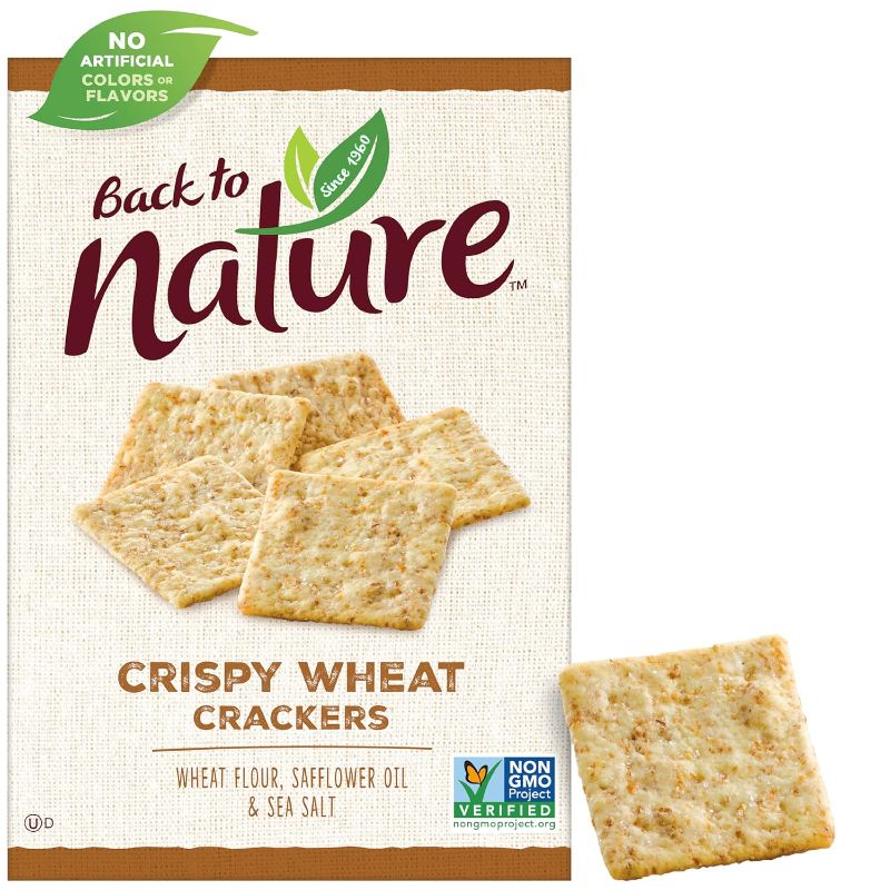 Photo 1 of Back To Nature Crispy Wheat Crackers - Case of 6/8 oz