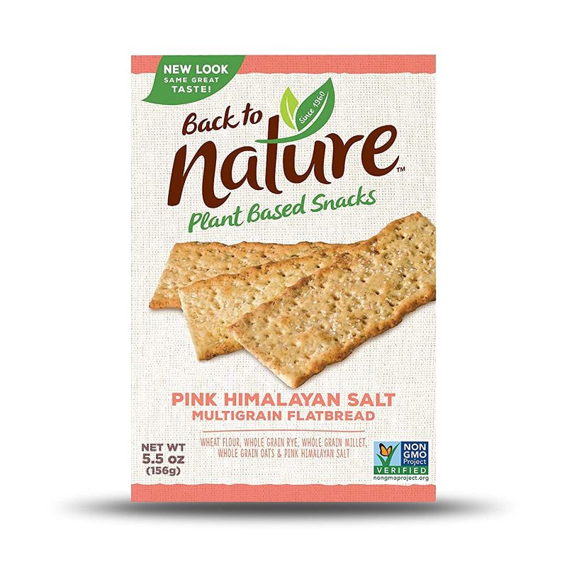 Photo 1 of Back To Nature Pink Himalayan Salt Multigrain Flatbread - Case of 6/5.5 oz EXPIRES 10/2024