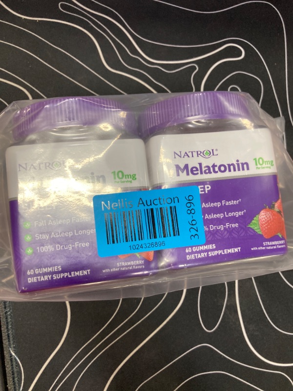 Photo 2 of **2 Pack** Melatonin 10mg, Sleep Support, Gummies Strawberry