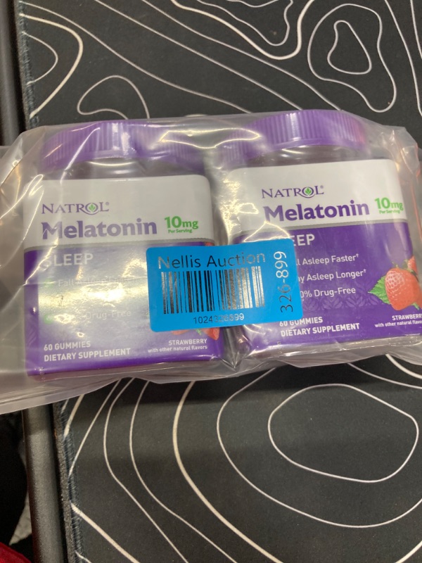 Photo 2 of **2 Pack** Melatonin 10mg, Sleep Support, Gummies Strawberry