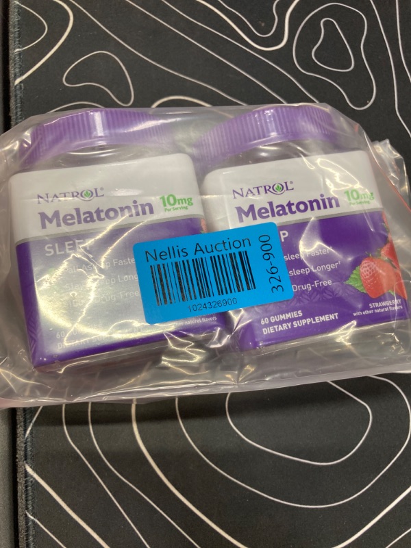 Photo 2 of **2 Pack** Melatonin 10mg, Sleep Support, Gummies Strawberry