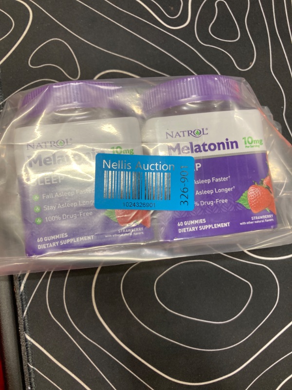 Photo 2 of **2 Pack** Melatonin 10mg, Sleep Support, Gummies Strawberry