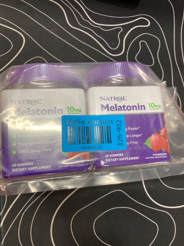 Photo 2 of **2 Pack**Melatonin 10mg, Sleep Support, Gummies Strawberry