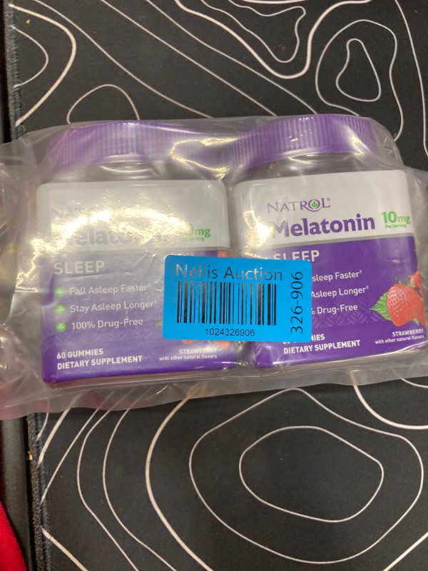 Photo 2 of **2 Pack** Melatonin 10mg, Sleep Support, Gummies Strawberry