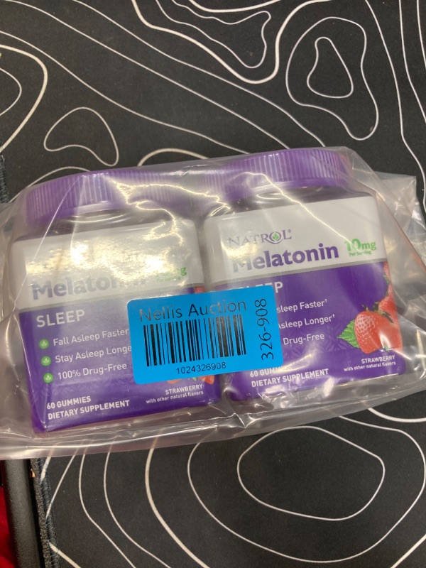 Photo 2 of **2 Pack**  Melatonin 10mg, Sleep Support, Gummies Strawberry