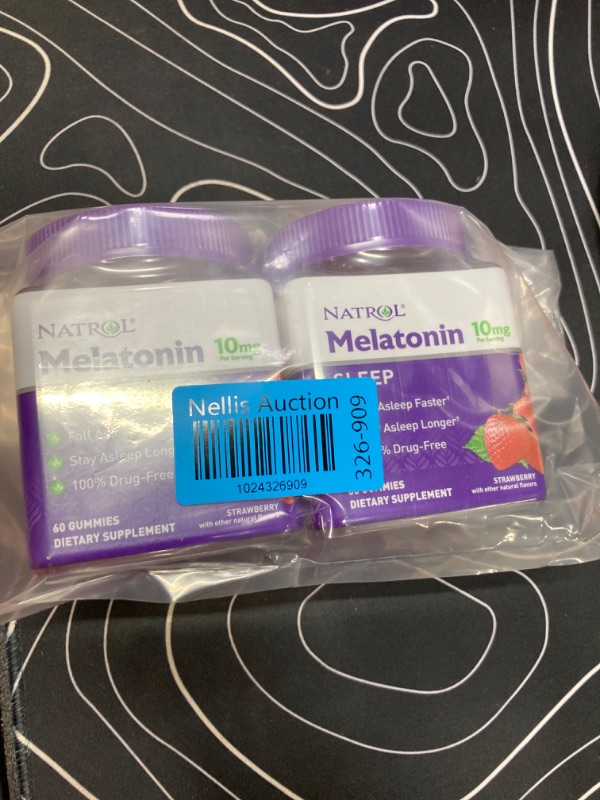 Photo 2 of **2 Pack** Melatonin 10mg, Sleep Support, Gummies Strawberry