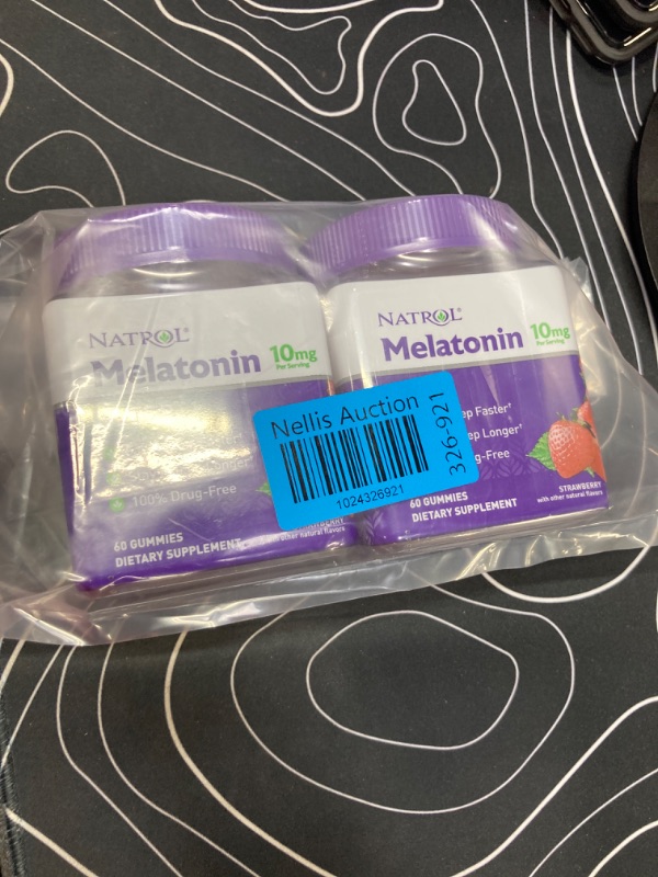 Photo 2 of **2 Pack** Melatonin 10mg, Sleep Support, Gummies Strawberry