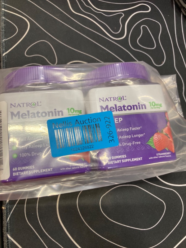 Photo 2 of **2 Pack** Melatonin 10mg, Sleep Support, Gummies Strawberry