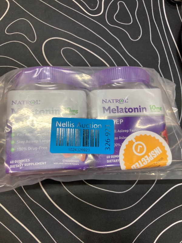 Photo 2 of **2 Pack** Melatonin 10mg, Sleep Support, Gummies Strawberry