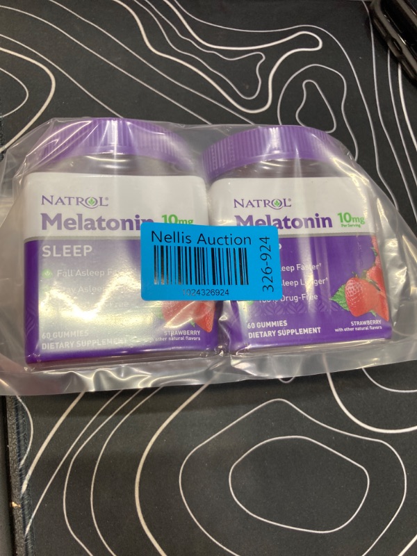 Photo 2 of **2 Pack** Melatonin 10mg, Sleep Support, Gummies Strawberry