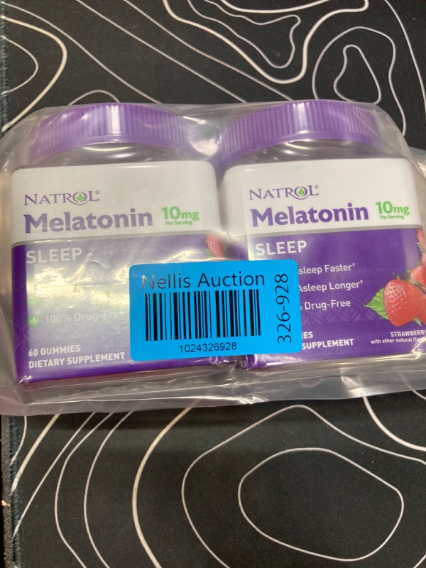 Photo 2 of **2 Pack**Melatonin 10mg, Sleep Support, Gummies Strawberry