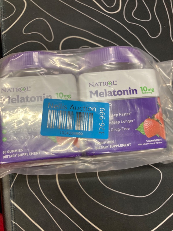 Photo 2 of **2 Pack** Melatonin 10mg, Sleep Support, Gummies Strawberry