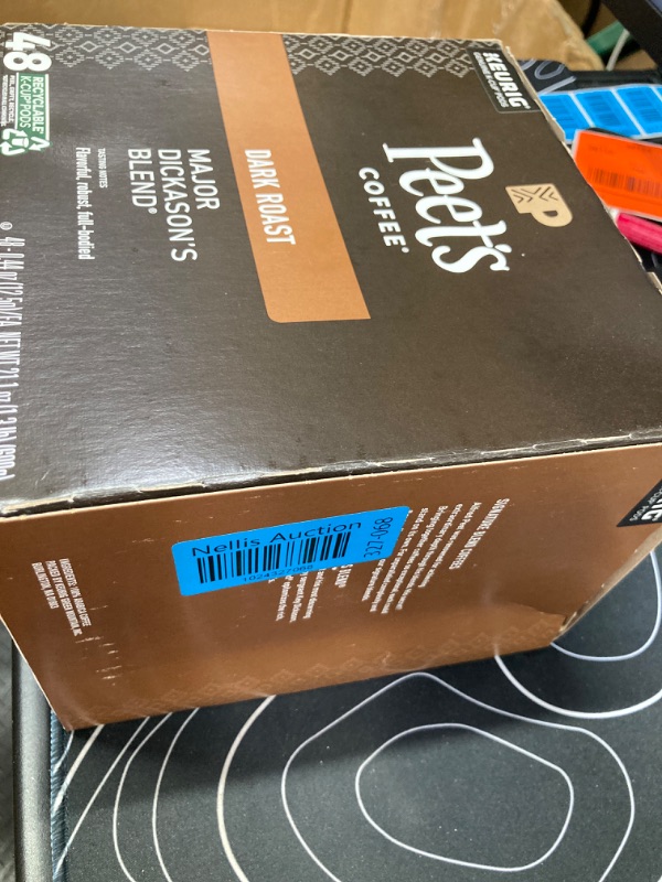 Photo 2 of **Expired 05/25/2024** Peet's Coffee, Dark Roast K-Cup Pods for Keurig Brewers - Major Dickason's Blend 48 Count (1 Box of 48 K-Cup Pods)