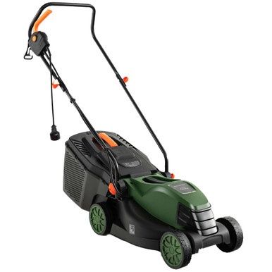 Photo 1 of Costway Electric Corded Lawn Mower 10-AMP 13-Inch Walk-Behind Lawnmower with Collection Box
