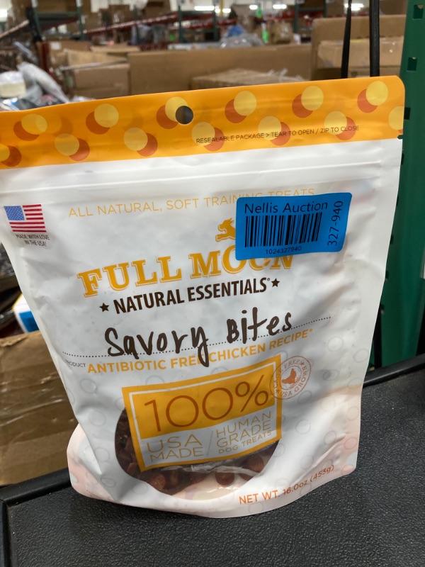 Photo 2 of Full Moon All Natural Human Grade Dog Treats, Essential Chicken Savory Bites, 16 Ounce Chicken 1 Pound (Pack of 1)