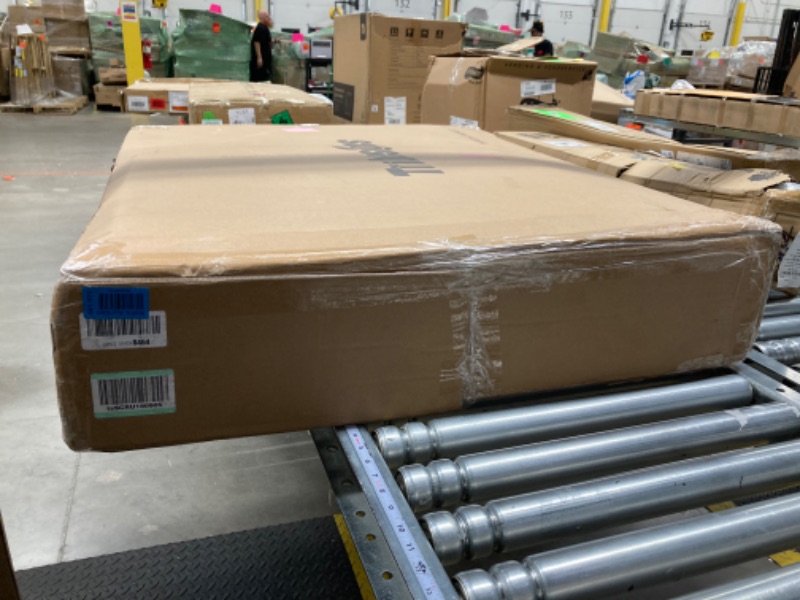 Photo 1 of Tribesigns Farmhouse Dining Table for 6 People, 70.8-Inch Rectangular Wood Dining Table, Rustic Kitchen Table with Heavy Duty Metal Legs for Dining Room (Brown/White) 70.8 Inch Brown/White