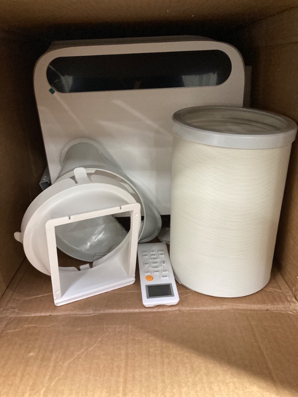 Photo 1 of 12,000 BTU Portable Air Conditioner Cools Up to 500 Sq.Ft, 3-IN-1 Energy Efficient Portable AC Unit with Remote Control & Installation Kits for Large Room, Campervan, Office, Temporary Space
