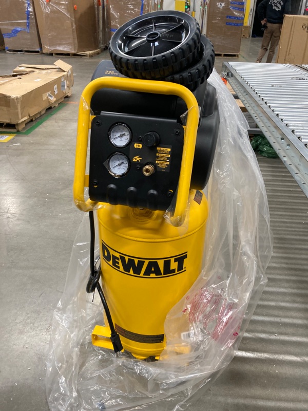 Photo 2 of DEWALT Vertical Portable Compressor, 1.9 Hp 200 Psi Oil Free High Pressure Low Noise (D55168)