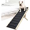 Photo 1 of Dog Ramp,Upgrade Folding Pet Ramp Small Large Old Dogs Cats Long Portable Ramp with Handle High Traction 6 Adjustable Heights 15" to 30" for Car, SUV, Bed, Sofa, Couch 200 LBS… Gray