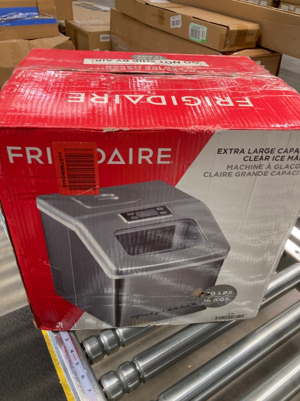 Photo 2 of FRIGIDAIRE EFIC452-SS 40 Lbs Extra Large Clear Maker, Stainless Steel, Makes Square Ice