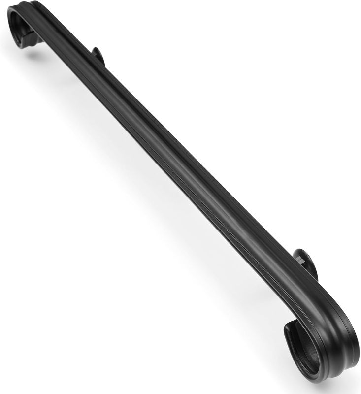 Photo 1 of 2 Ft Wrought Iron Handrail Stair Railing Grab Bar Kit Matte Black Rail