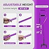 Photo 5 of BeneCane Quad Cane Adjustable Walking Cane with Offset Soft Cushioned Handle for Men & Women Lightweight Comfortable with 4-Pronged feet for Extra Stability puple