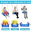 Photo 4 of 2 in 1 Toddler Swing ? Jumper, Swing Set for Indoor/Outdoor, Baby Jumpers and Bouncers, Easy to Assemble & Store, Suitable for Aged 6 Months to 10 Years Old