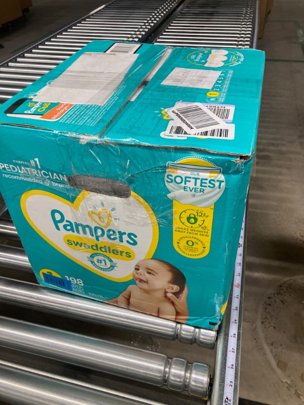 Photo 3 of Pampers Swaddlers Newborn Diapers, Soft and Absorbent, Size 1, 198 Ct