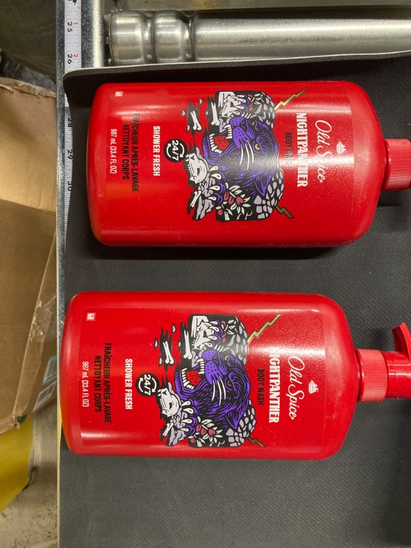 Photo 3 of (2) Old Spice Night Panther Shower Gel. 33.4 FL OZ. 