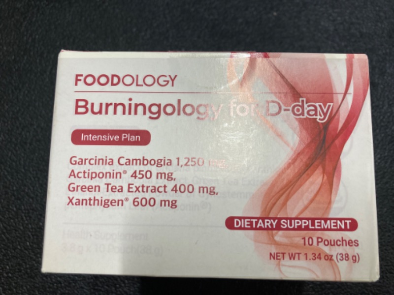 Photo 1 of Burningology D-Day (Pack of 1, 10 Days) - Jiaogulan, Wakame Complex, Green Tea Extract, Garcinia Cambogia Supplement.