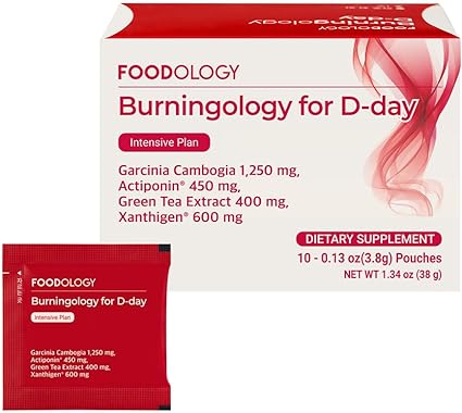 Photo 1 of Burningology D-Day (Pack of 1, 10 Days) - Jiaogulan, Wakame Complex, Green Tea Extract, Garcinia Cambogia Supplement.