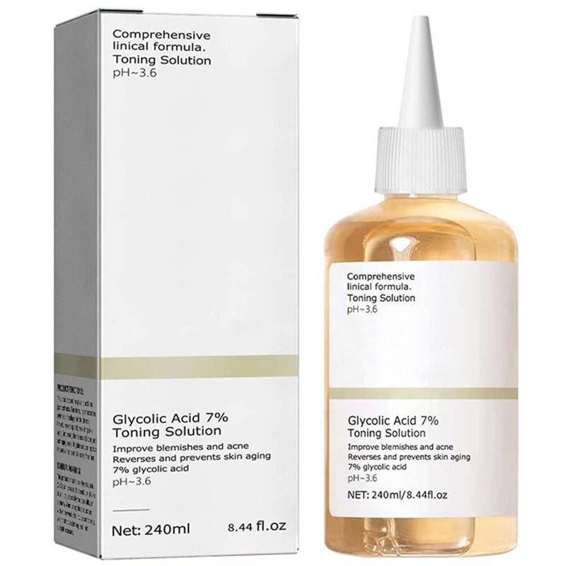 Photo 1 of 240ML Glycolic Acid 7% Toner, Glycolic Sour 7% Toning Resurfacing Solution for Blemishes and Acne, Facial Exfoliation Astringe Pores. 

(2)  4 oz bottles. 