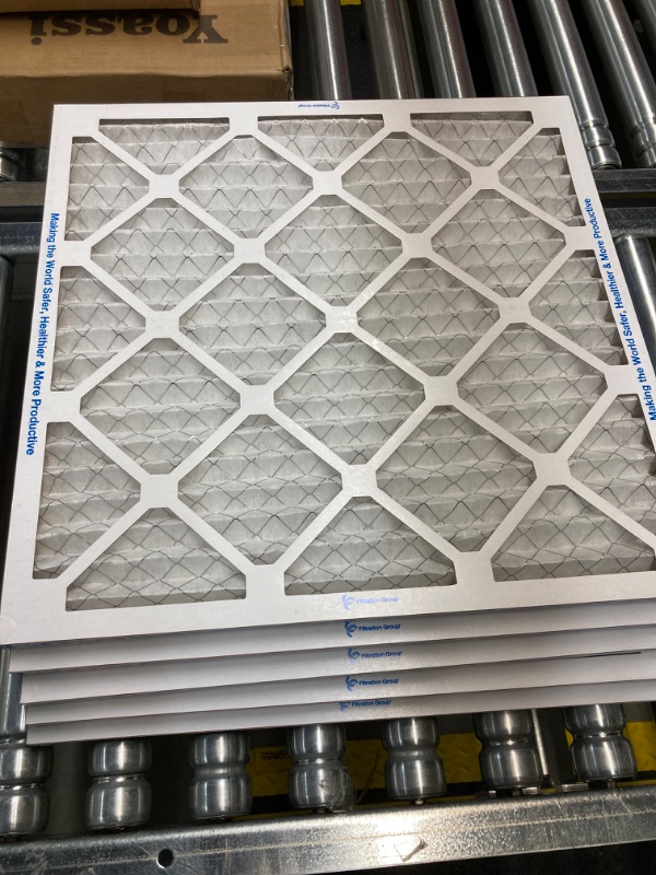 Photo 4 of Aerostar 20x20x1 MERV 13 Pleated Air Filter, AC Furnace Air Filter, 6 Pack (Actual Size: 19 3/4" x 19 3/4" x 3/4")*ONLY 5*
