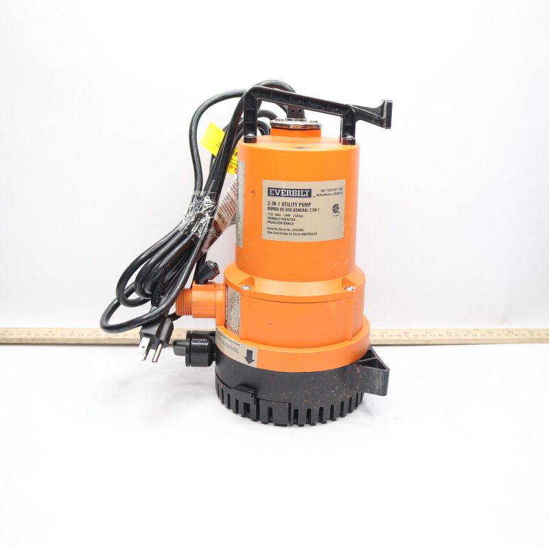 Photo 1 of Everbilt 2-in-1 Utility Pump 1002 921 354
