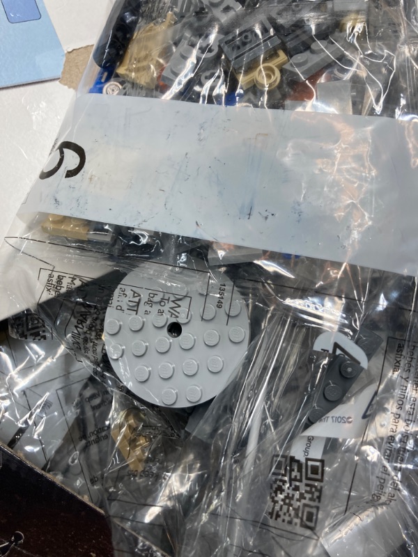 Photo 4 of LEGO Star Wars Millennium Falcon 75257 Starship Construction Set, with Finn, Chewbacca, Lando Calrissian, Boolio, C-3PO, R2-D2 and D-O, The Rise of Skywalker Collection Standard Packaging *some packaging opnened*