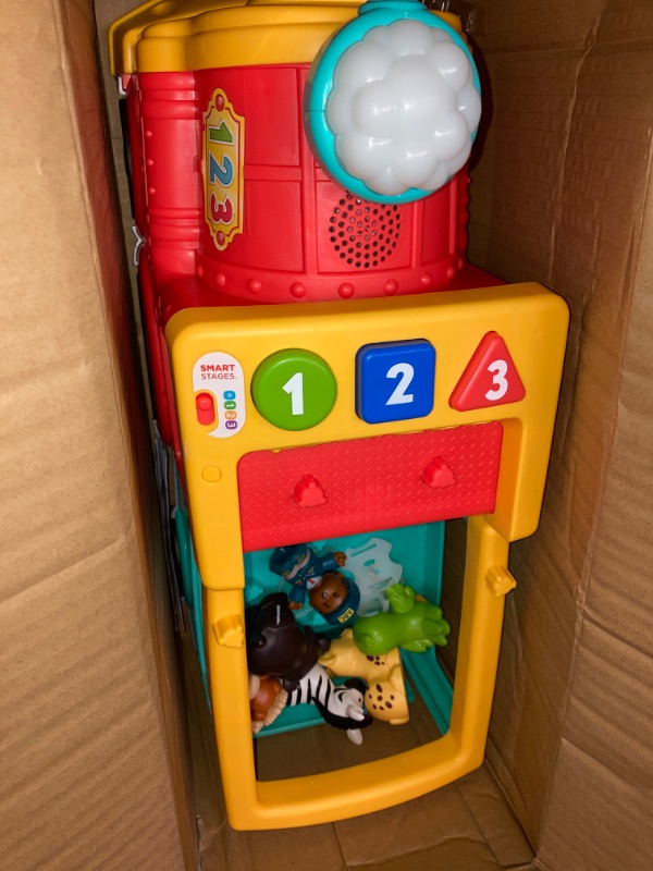 Photo 1 of Fisher-Price Little People Big Animal Train Toy with Lights Music and Smart Stages Learning Content, 6 Toy Figures?