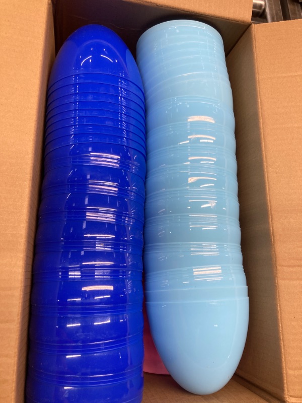 Photo 2 of 36 Pcs Fillable Plastic Easter Eggs, 6.2" Colorful Jumbo Easter Eggs, Large Empty Plastic Eggs for Easter Egg Hunt, Easter Basket Filler, Easter Party Favor, Classroom Prizes 36 pieces