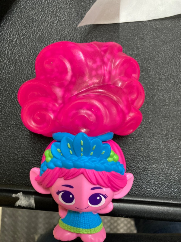 Photo 2 of Magic Mixies DreamWorks Trolls Band Together Squishy, Stretchy Glitter-Filled Hair Doll - Stretchy Hair Poppy