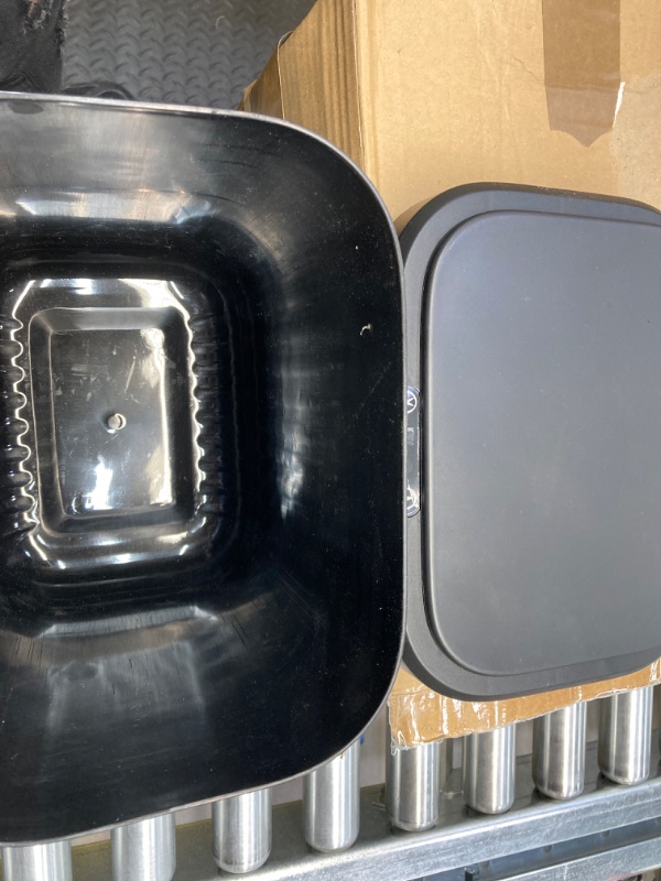 Photo 1 of Yatmung Automatic Bathroom Trash Can Motion Sensor - 3.2 Gallon Electric Trash Cans Touchless - Auto Open Trash Bin - Plastic Smart Garbage Can with Lid - Kitchen, Bedroom, Toilet - Matte Black