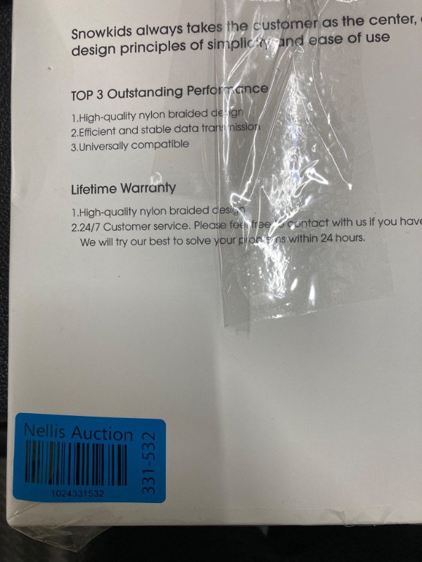 Photo 1 of Snowkids Cat 8 Ethernet Cable 50 FT, Flat High Speed 50 FT Ethernet Cable, 40Gbps, 2000Mhz Braided High Duty Long Ethernet Cable, Gold Plated RJ45 Connector for Modem/Router/PS3/4/5/Gaming/PC 50FT