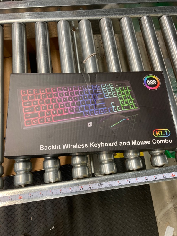 Photo 3 of Wireless Keyboard and Mouse Combo - RGB Backlit, Rechargeable & Light Up