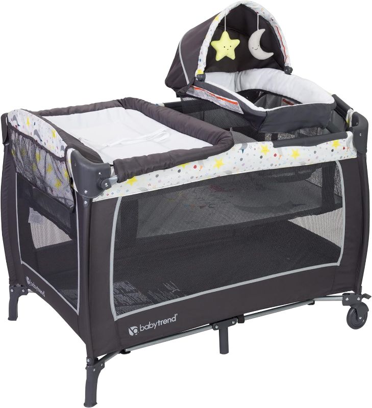 Photo 1 of Baby Trend Lil' Snooze Deluxe II Nursery Center, Twinkle Twinkle Little Moon