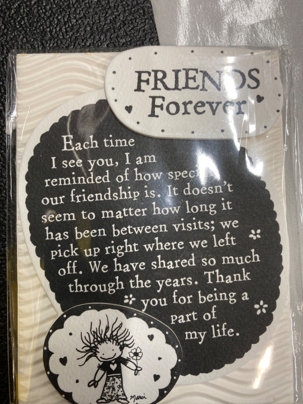 Photo 2 of Blue Mountain Arts Friend Magnet with Easel Back—Birthday, Holiday, or Thinking of You Gift by Marci and the Children of the Inner Light, 4.9 x 3.6 Inches (Friends Forever)