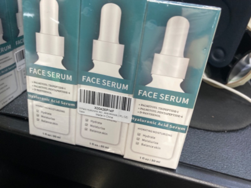 Photo 3 of 3 Pack Hyaluronic Acid Serum Moisturizing for Face Anti-Wrinkle (1FL.OZ)