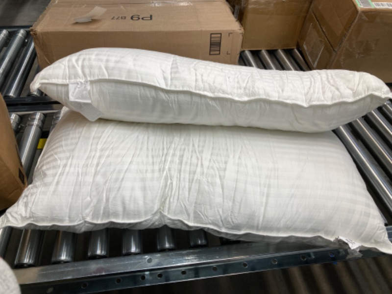 Photo 2 of Beckham Hotel Collection Bed Pillows King Size Set of 2 - Down Alternative Bedding Gel Cooling Big Pillow for Back, Stomach or Side Sleepers