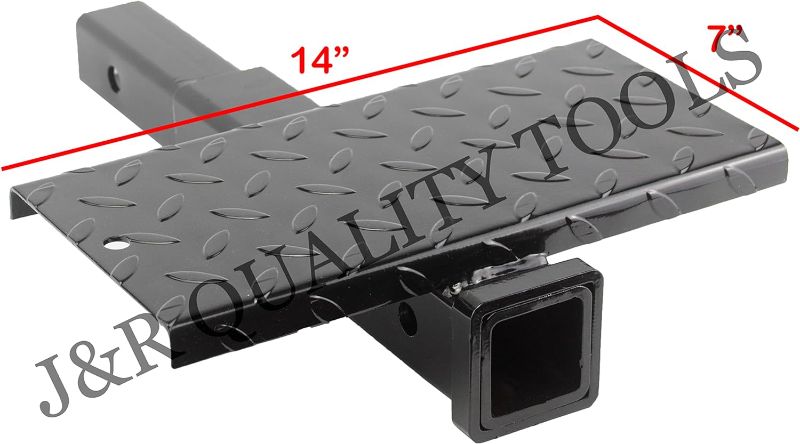 Photo 3 of VCT 18" Hitch Receiver Extension with 14" x 7" Square Black Diamond Plate Step